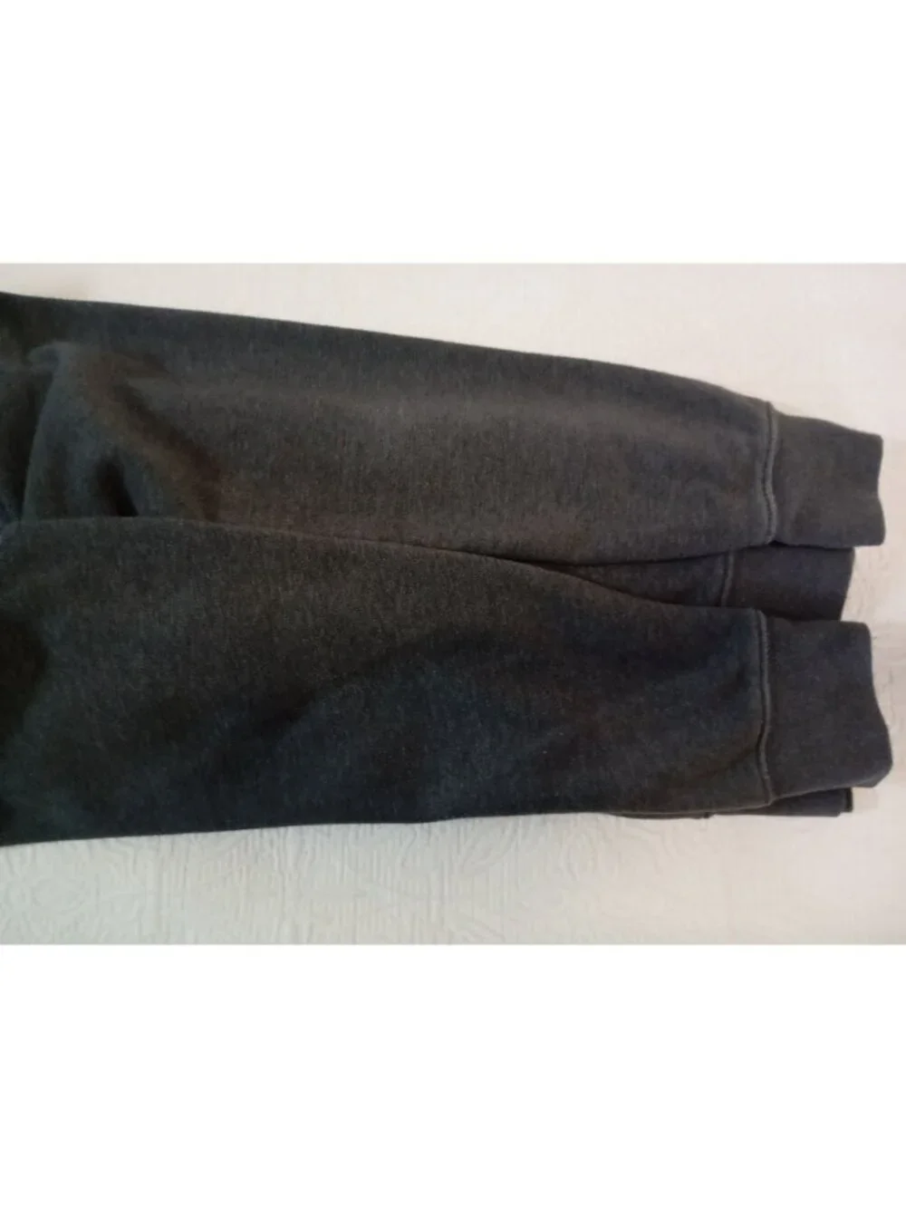 The North Face Gray Pullover Hoodie Black Logo Graphic Drawstring Hood Mens XL